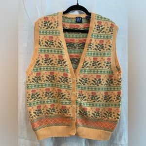 90s Gap Sweater Vest | Large
